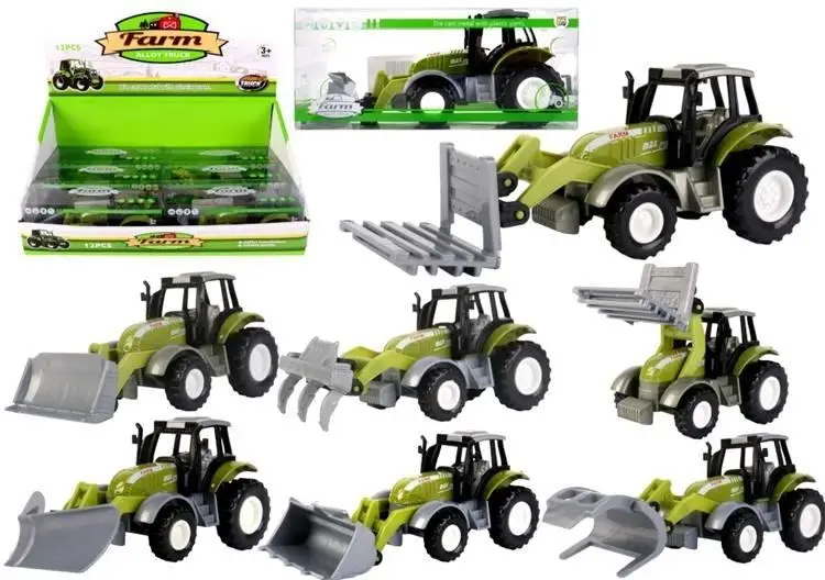 Traktor z łyżką metalowy mix - Pro Kids