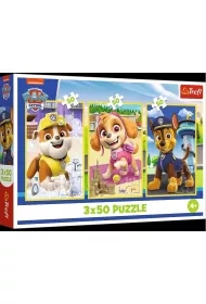 Puzzle 3x50 Nasze pieski TREFL