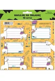 Naklejki na zeszyty - Lamy (12szt)