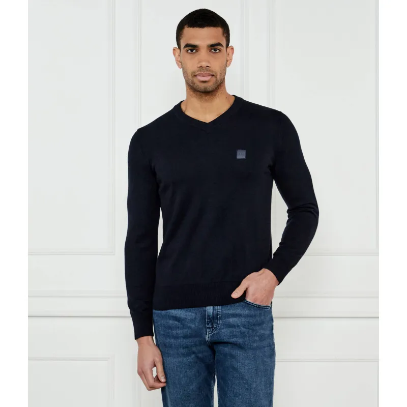 BOSS ORANGE Sweter Kanovano_V_S Regular Fit z dodatkiem kaszmiru