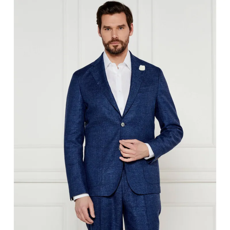 BOSS BLACK Marynarka C-Hanry-252 Slim Fit z dodatkiem lnu