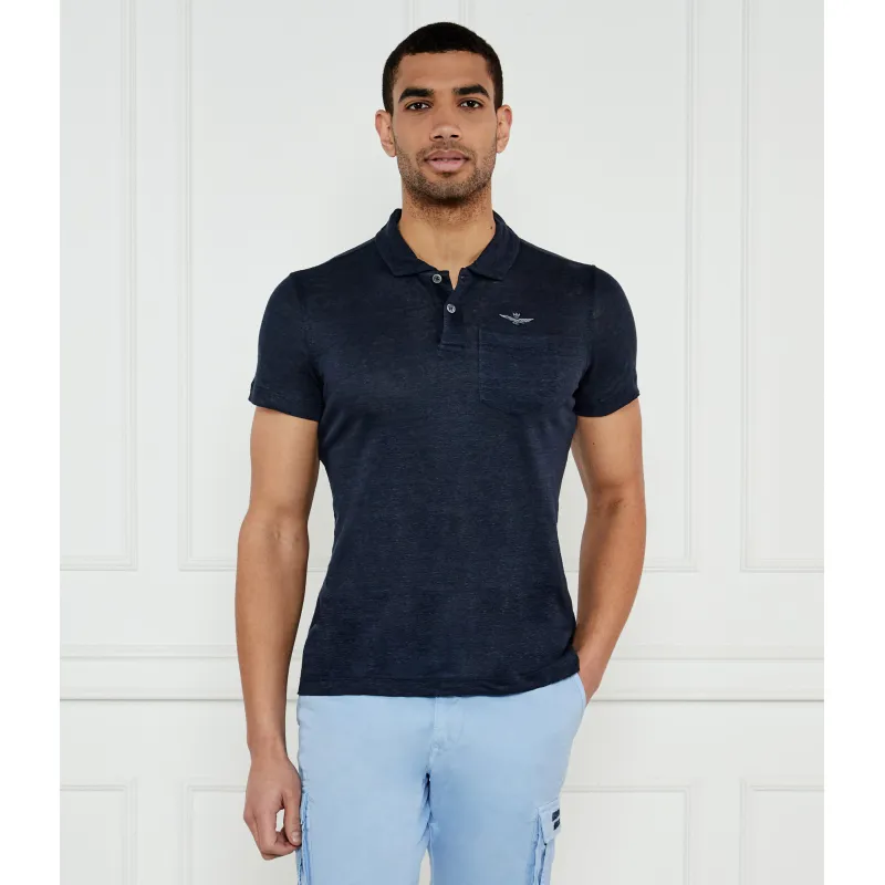 Aeronautica Militare Lniane polo Regular Fit