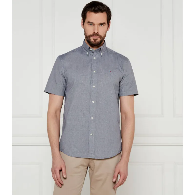 Tommy Hilfiger Koszula THFLEX POPLIN HOUNDSTOOTH | Regular Fit