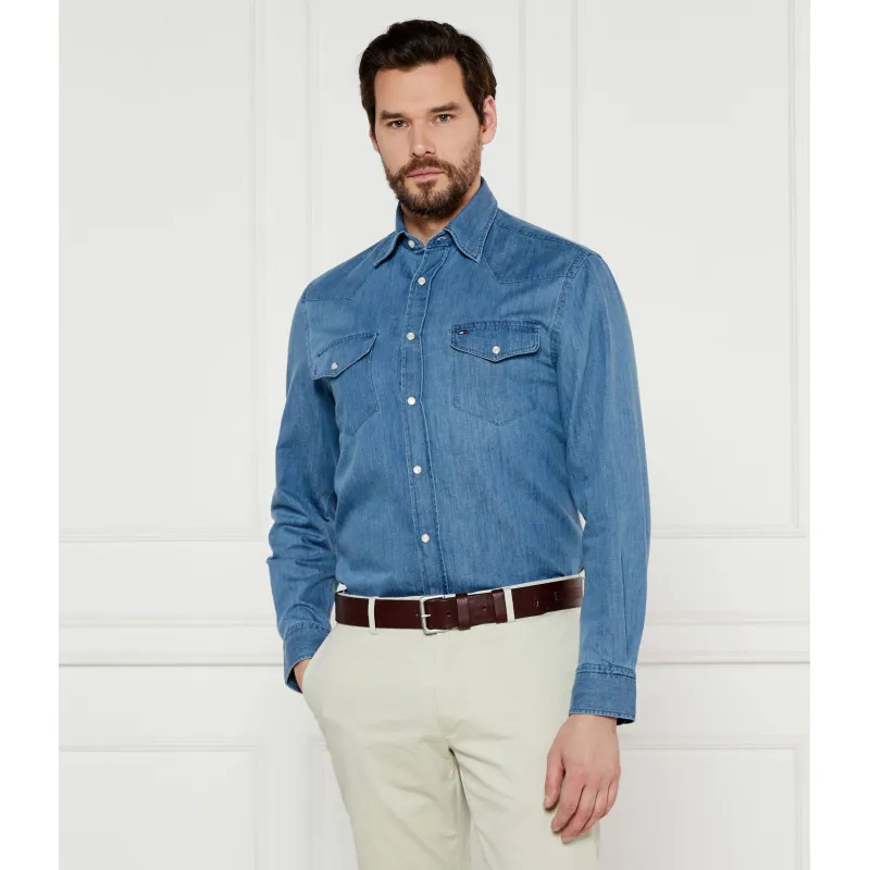 Tommy Hilfiger Jeansowa koszula Regular Fit