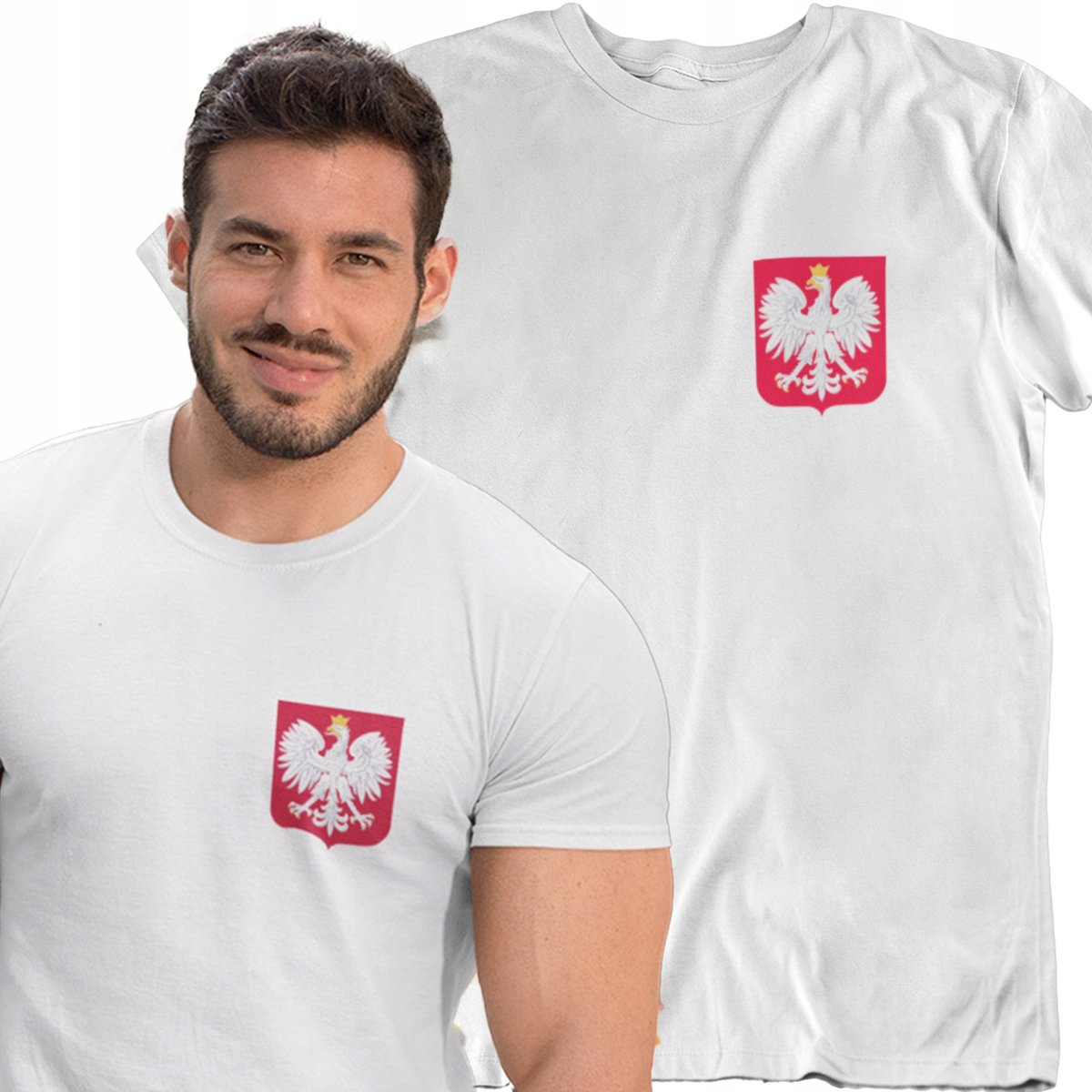 KOSZULKA KIBICA REPREZENTACJI POLSKI EURO 2024 POLSKA BIAŁO CZERWONI