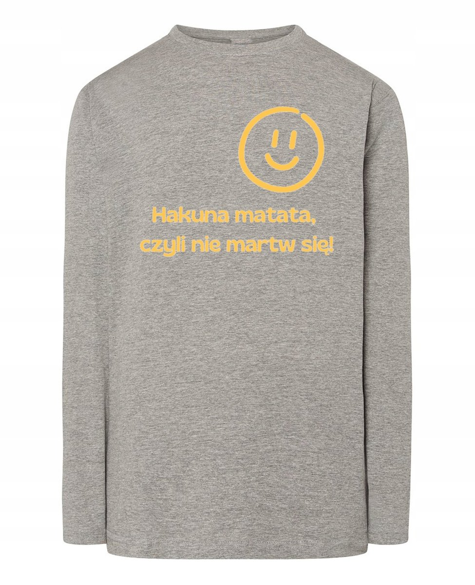 Longsleeve męski Nie martw się Hakuna Matata r.M