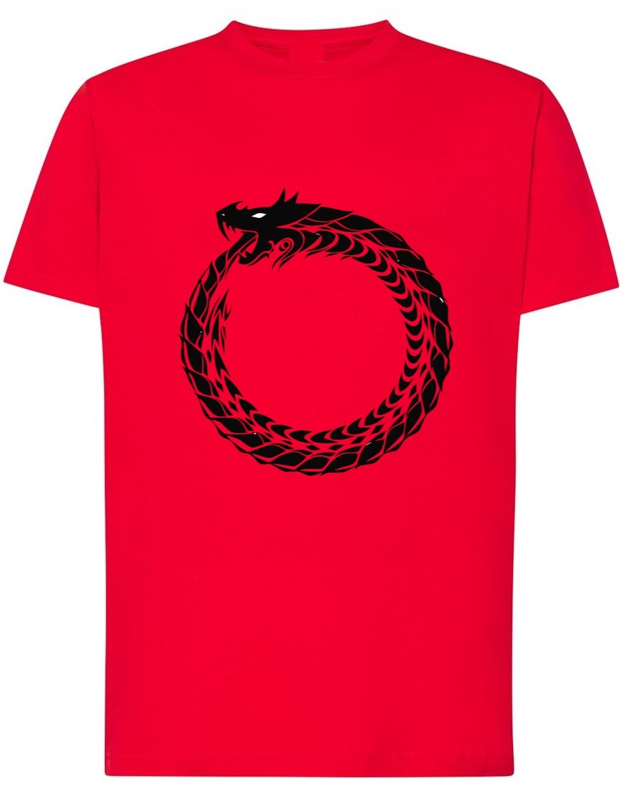 T-Shirt męski nadruk Zwierzę Smok Rozm.3XL