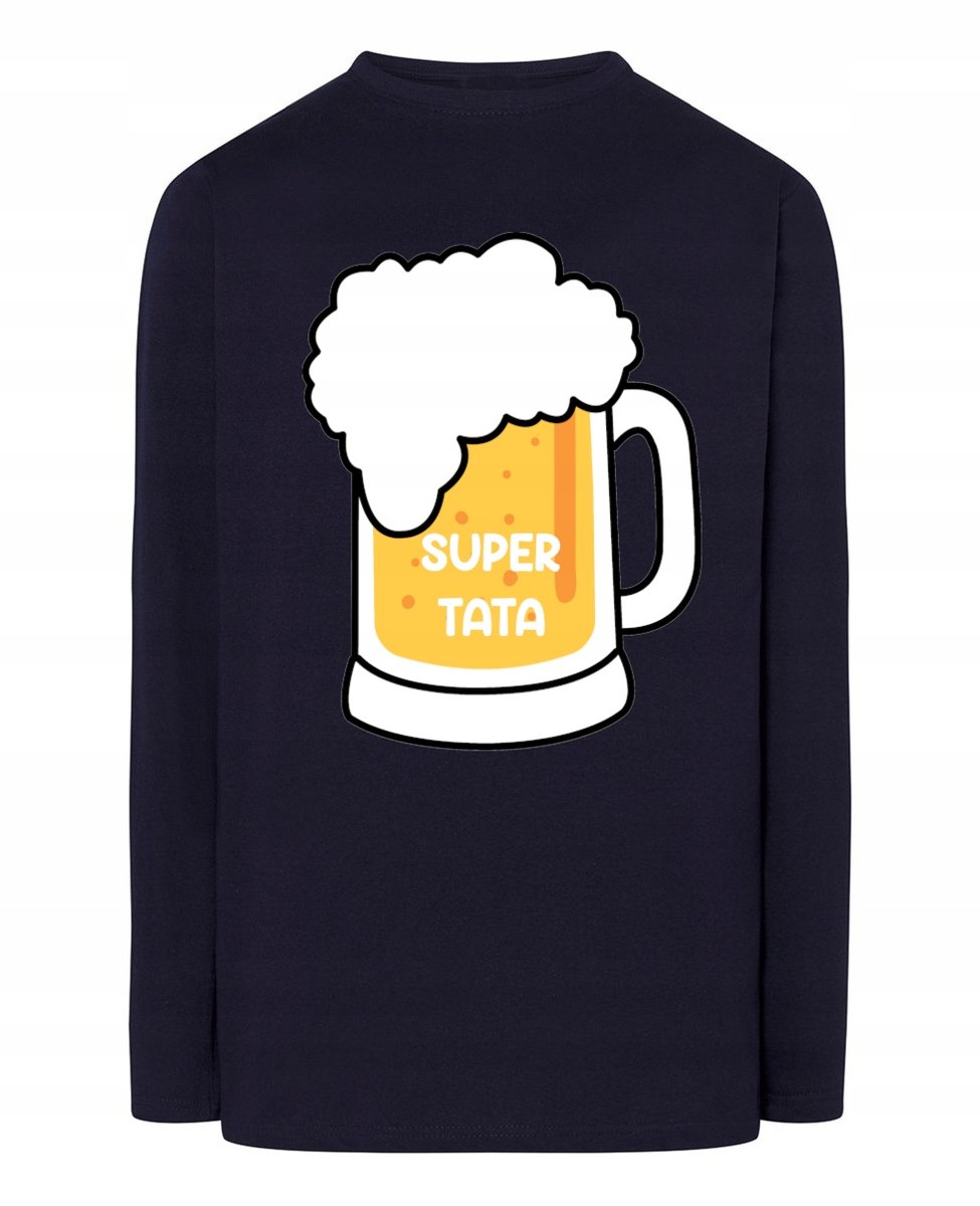 Longsleeve na Dzień Taty Prezent kufel pi_wa Super TATA r.M