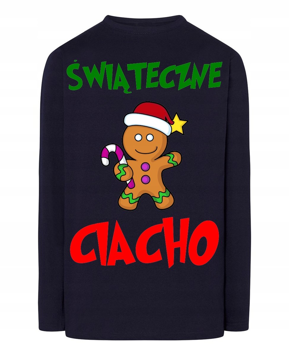 Longsleeve męski Świąteczne Ciacho Idealny Prezent Święta r.M