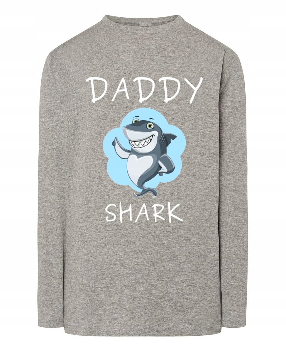 Longsleeve męski Dzień Taty Daddy Shark Tata r.S
