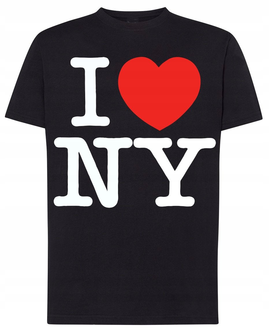 I Love New York T-shirt Męski Nadruk Rozm.L