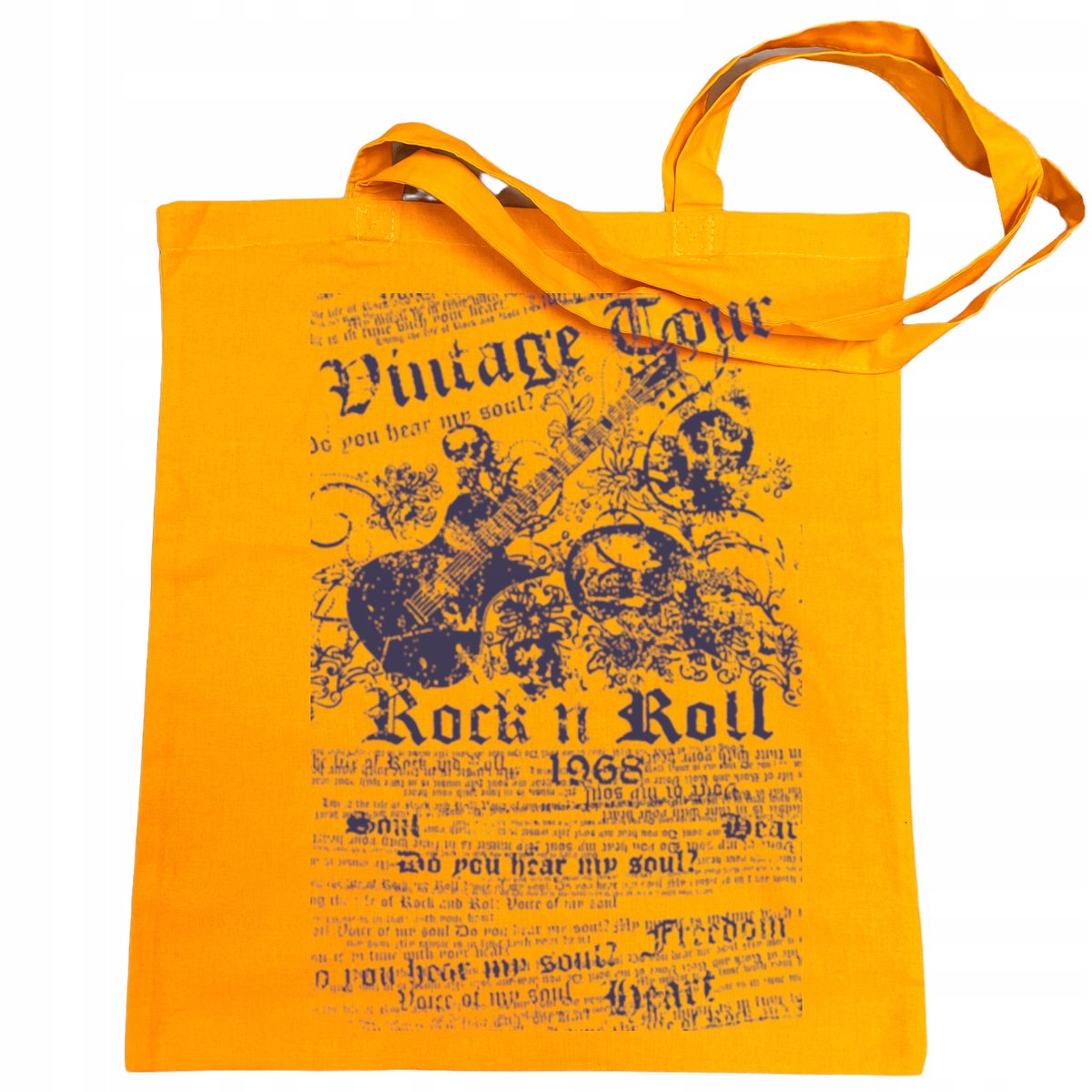 Torba na zakupy muzyczny nadruk plakat Rock N Roll