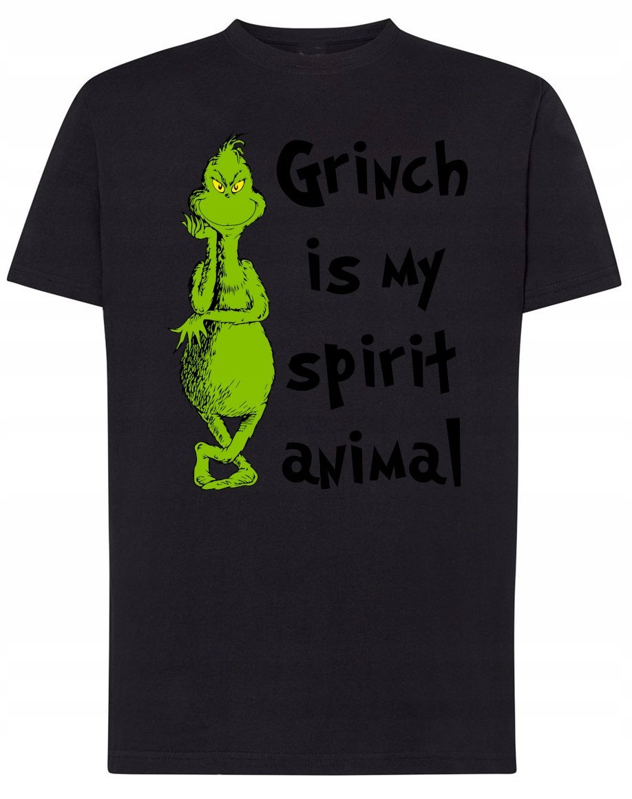T-Shirt Grinch jest Moim Zwierzęciem Prezent Boże Narodzenie r.L