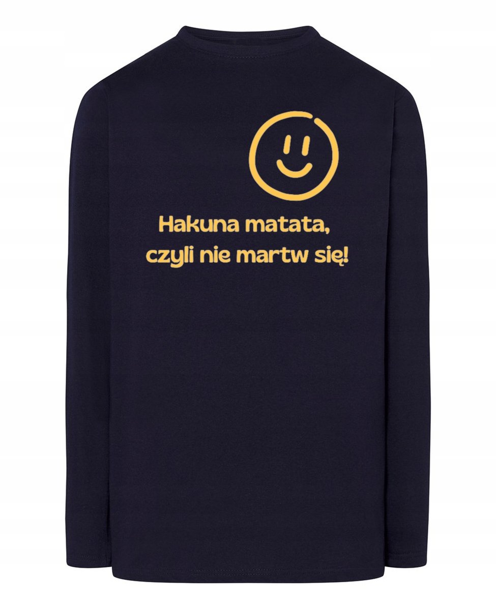 Longsleeve męski Nie martw się Hakuna Matata r.L