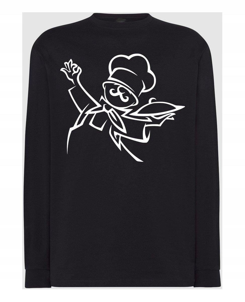 Longsleeve męski nadruk Chef Kucharz r.4XL
