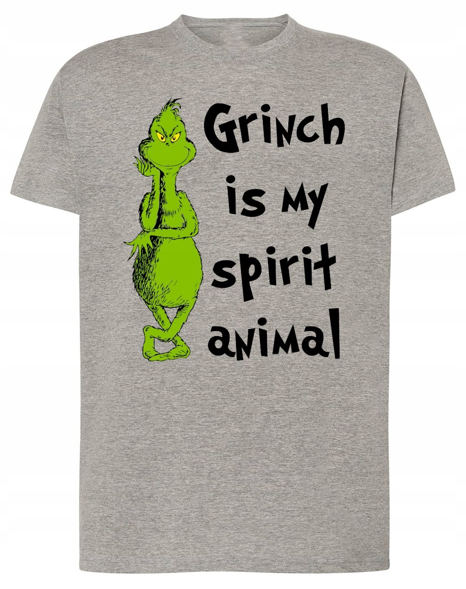 T-Shirt Grinch jest Moim Zwierzęciem Prezent Boże Narodzenie r.XL