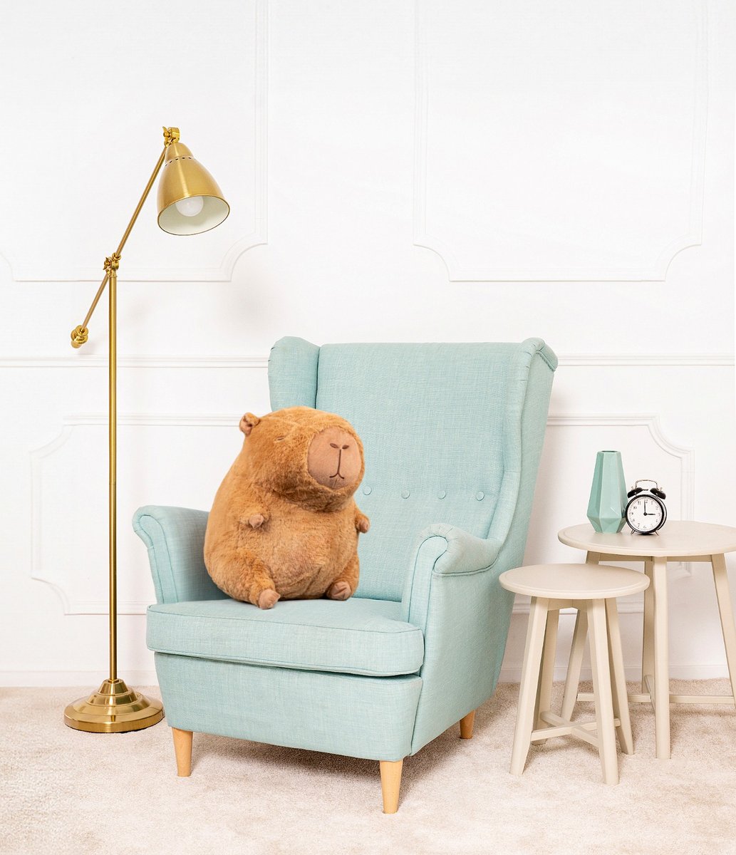 MIŚ GUSTAW DUŻA KAPIBARA PETER MASKOTKA PLUSZAK PRZYTULANKA BRĄZOWA - 60cm