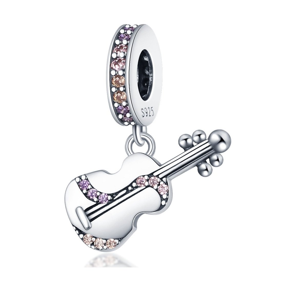 Zawieszka Charms SREBRO 925 Koralik do PANDORA Instrument Skrzypce Muzyka