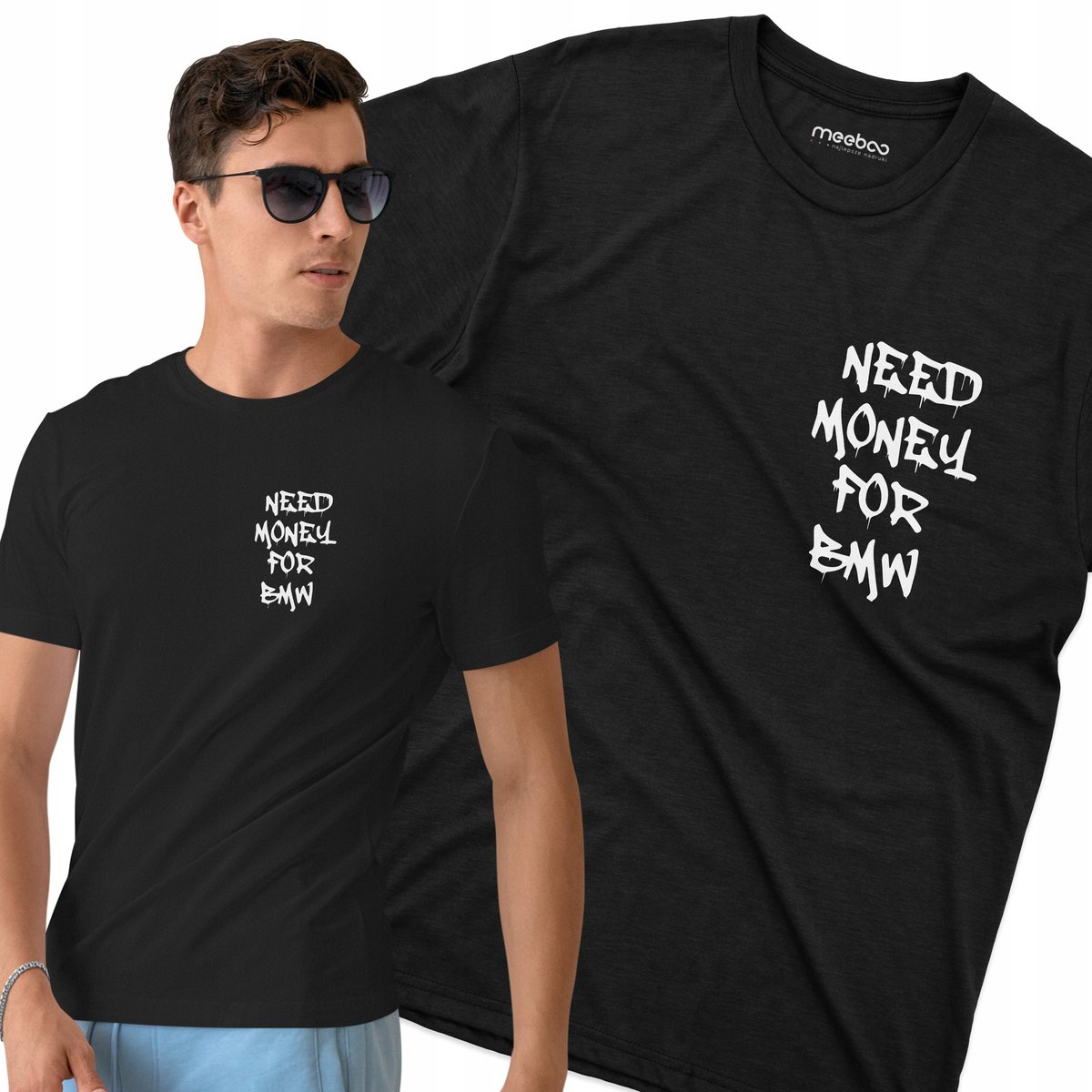 Koszulka dla niego Need money for BMW prezent na urodziny oraz