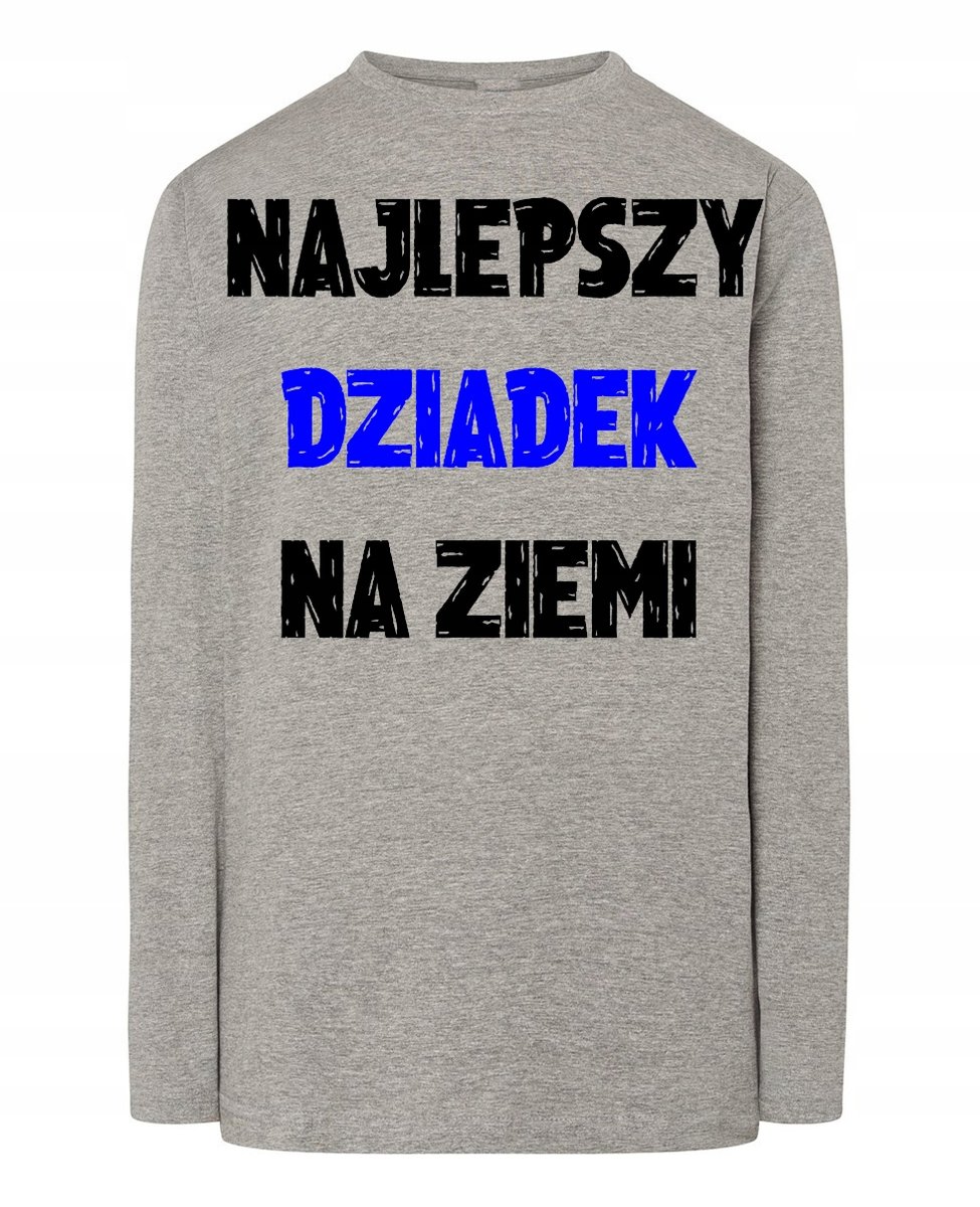 Longsleeve nadruk Najlepszy Dziadek r.5XL