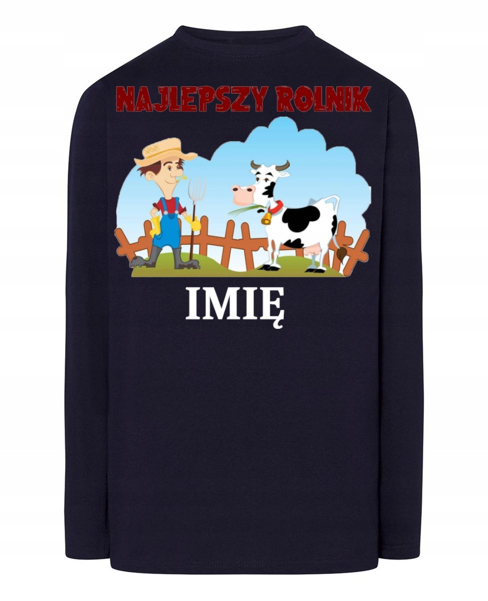 Longsleeve Najlepszy Rolnik Twoje Imię r.M