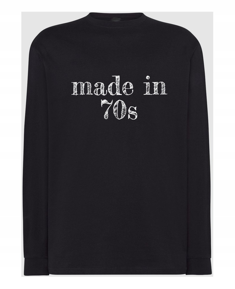 Longsleeve męski Made in 70s Urodzony w latach 70 tych r.5XL