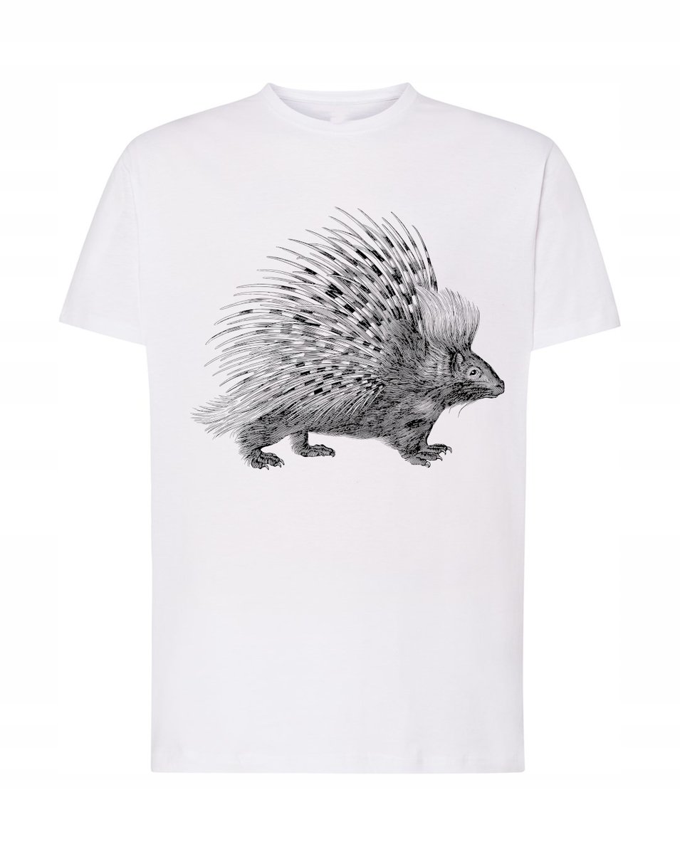 T-Shirt koszulka duży nadruk jeżozwierz r. 5XL