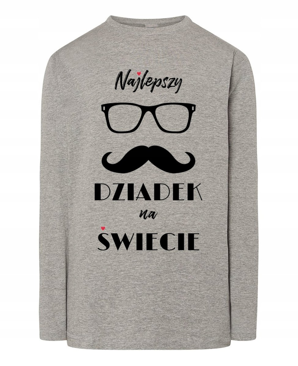 Longsleeve męski Dzień Dziadka Najlepszy Dziadek na Świecie Prezent r.XXL