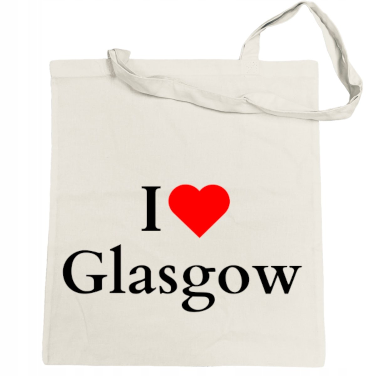 Torba na zakupy nadruk I Love Glasgow Szkocja