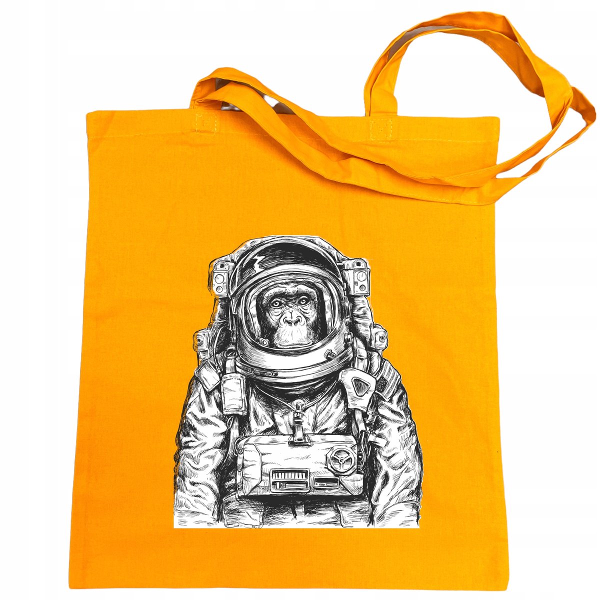 Torba na zakupy nadruk Małpa Astronauta