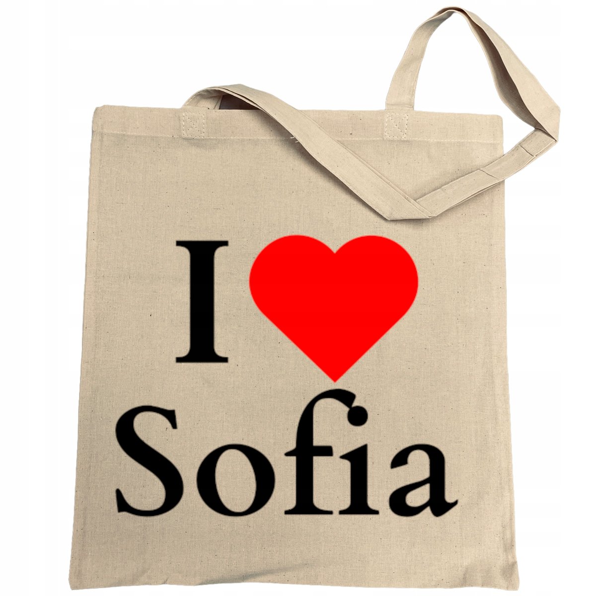 Torba na zakupy nadruk I Love Sofia Kocham Sofie Bułgaria