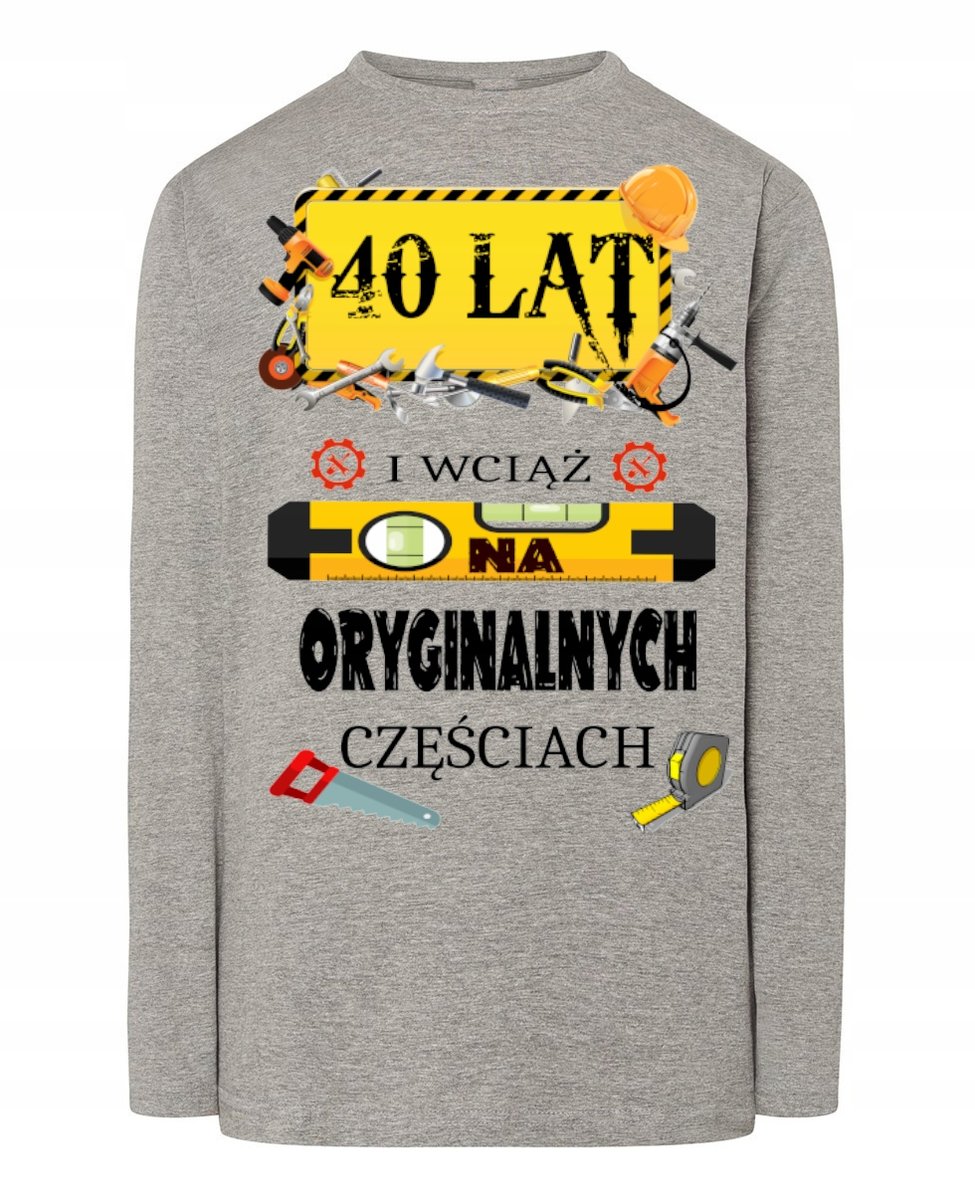 Longsleeve na Urodziny 40 Lat Prezent r.4XL