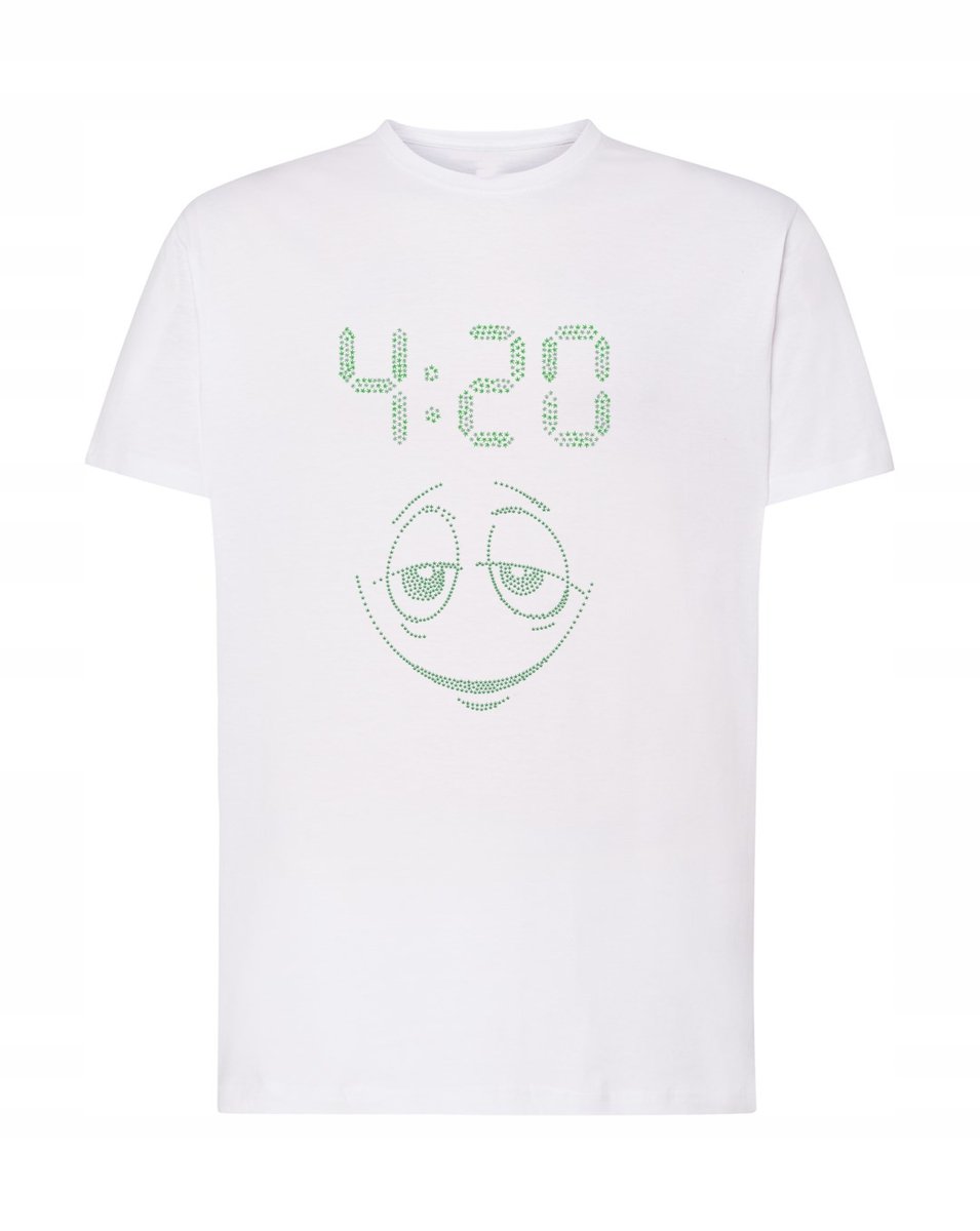 T-Shirt męski nadruk 420 Smokers Rozm.4XL
