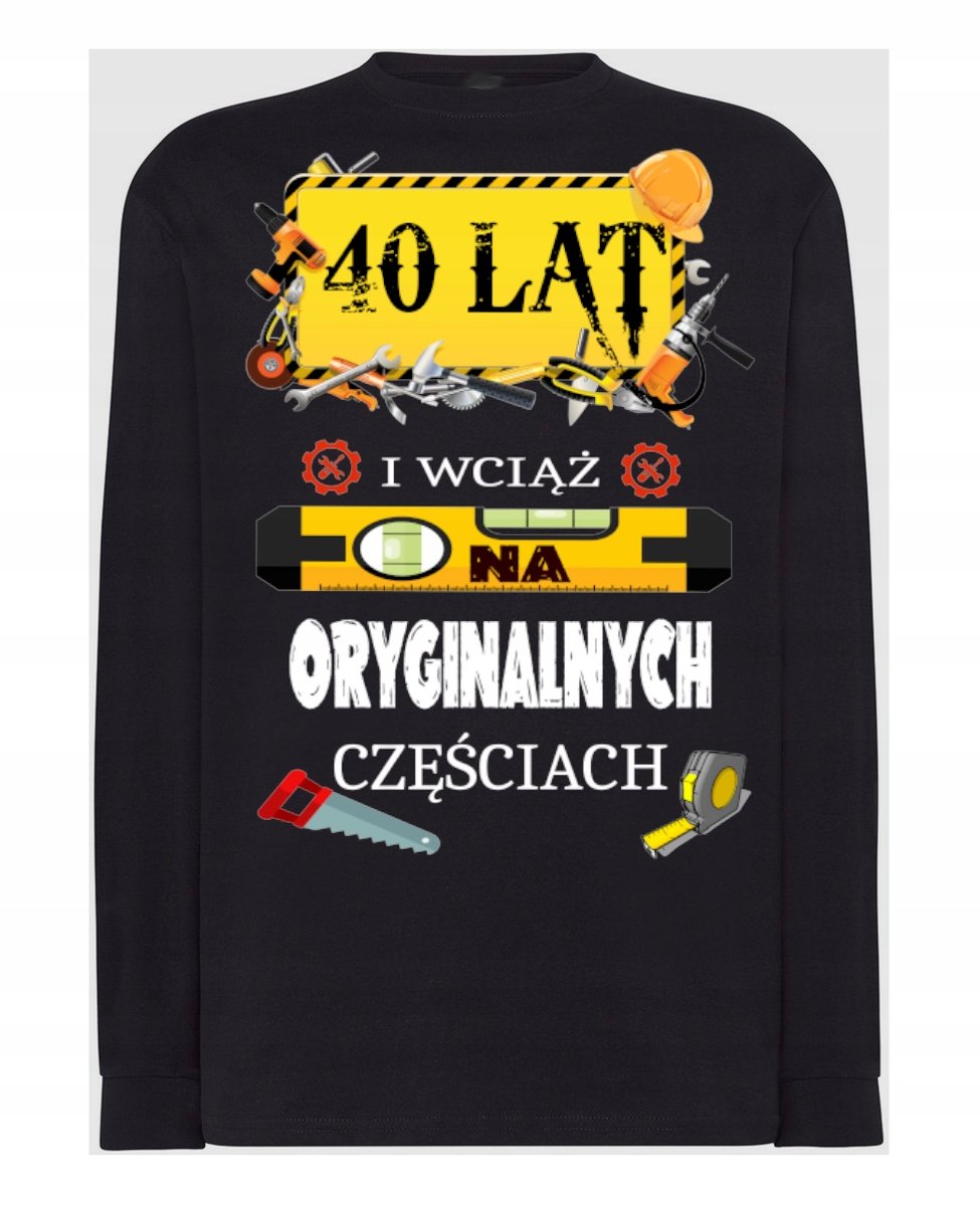 Longsleeve na Urodziny 40 Lat Prezent r.XS