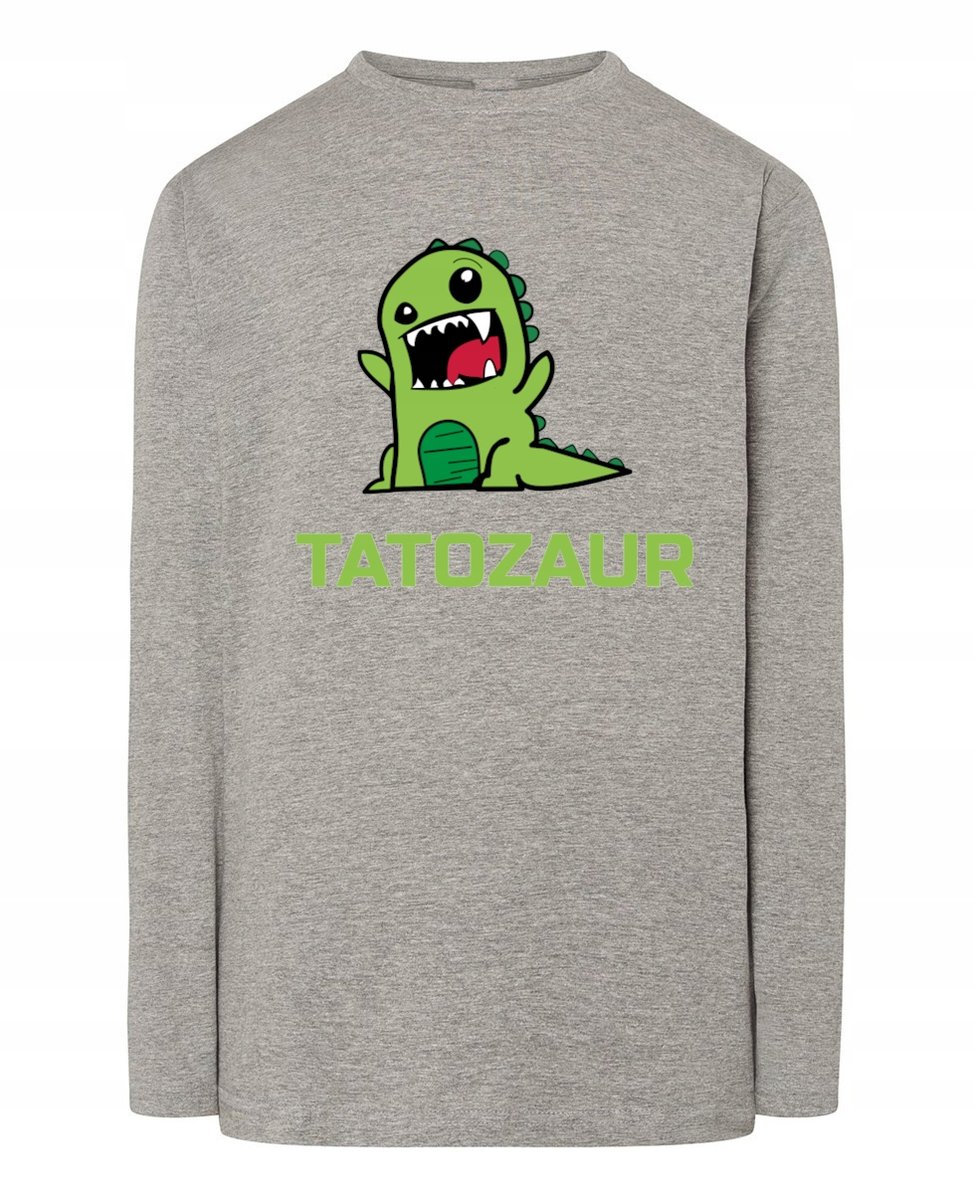 Longsleeve męski Dzień Taty zabany Prezent TATOZAUR r.4XL