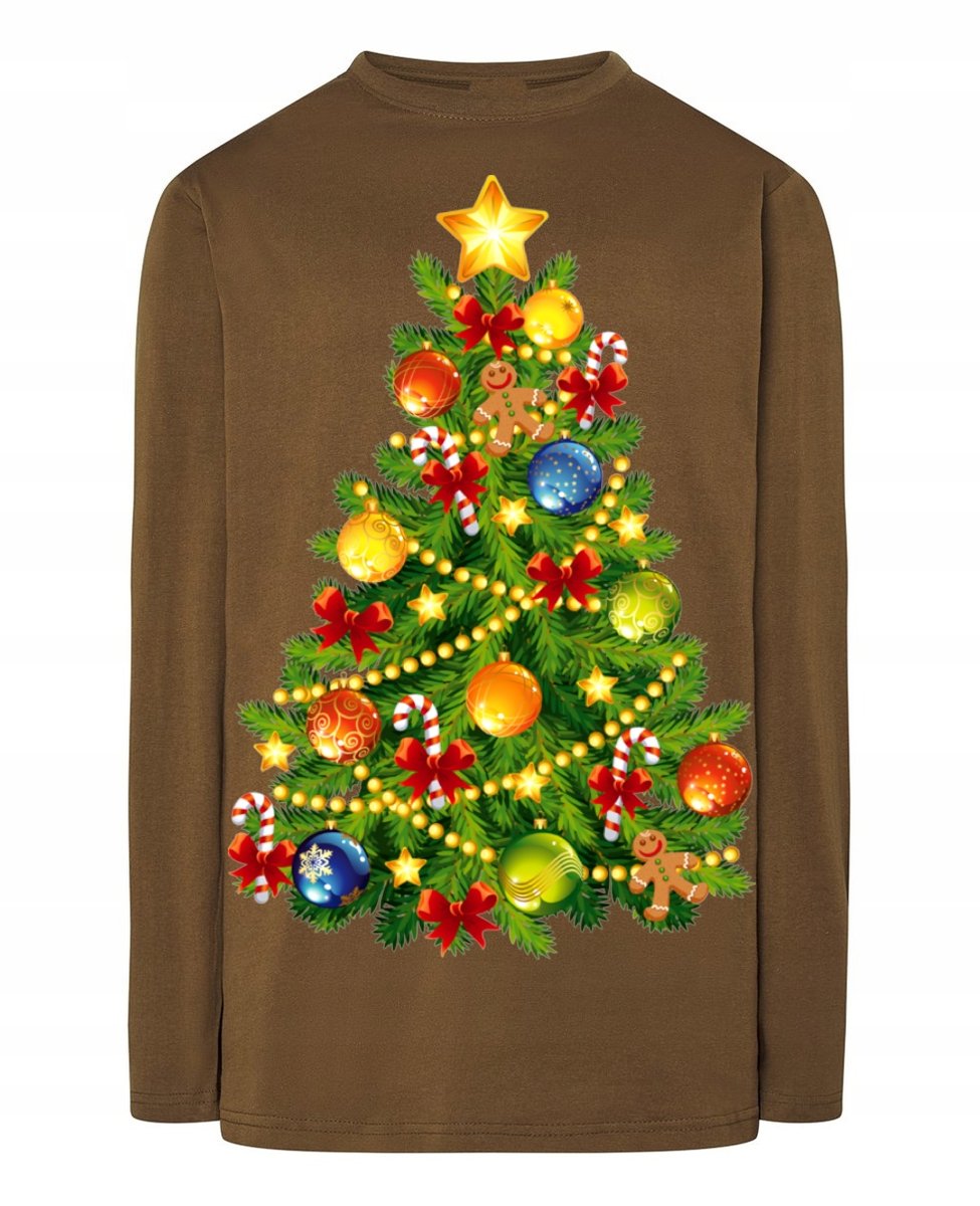 Longsleeve męski Świąteczna Choinka Idealny PREZENT r.L