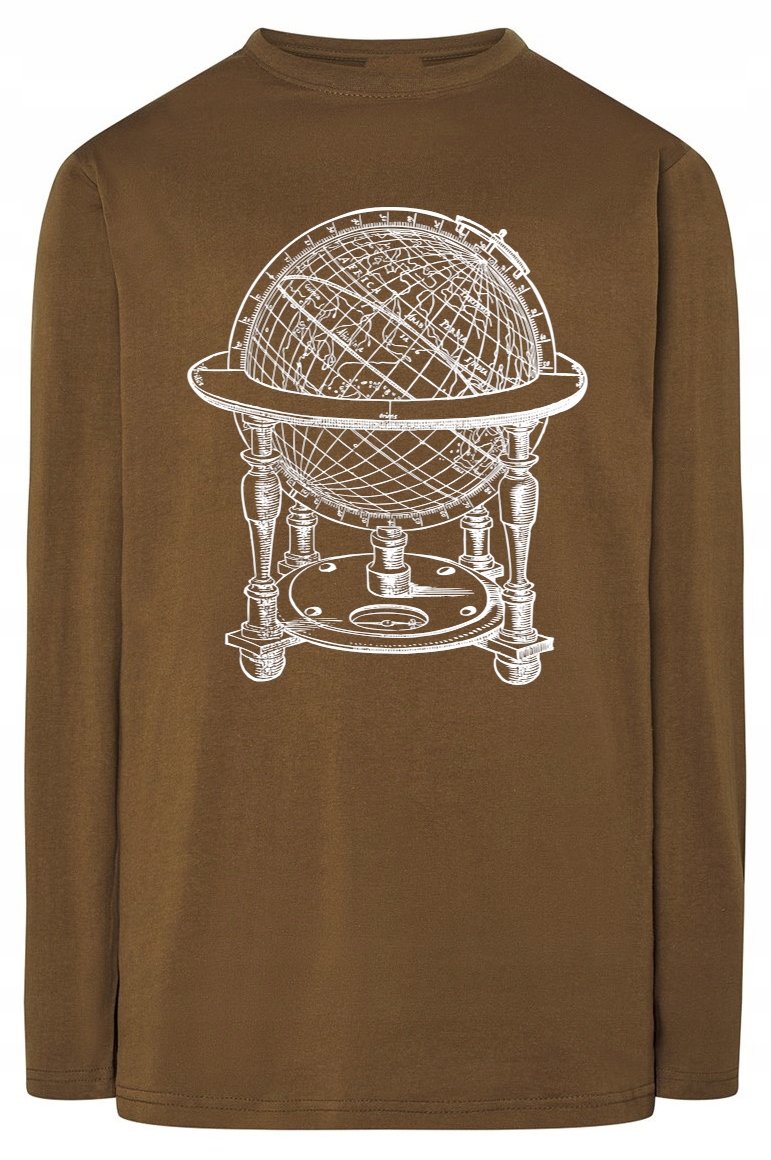 Longsleeve męski fajny nadruk GLOBUS r.XL