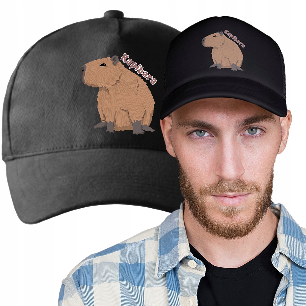 Czapka Z Daszkiem Kapibara Capybara Cute Prezent