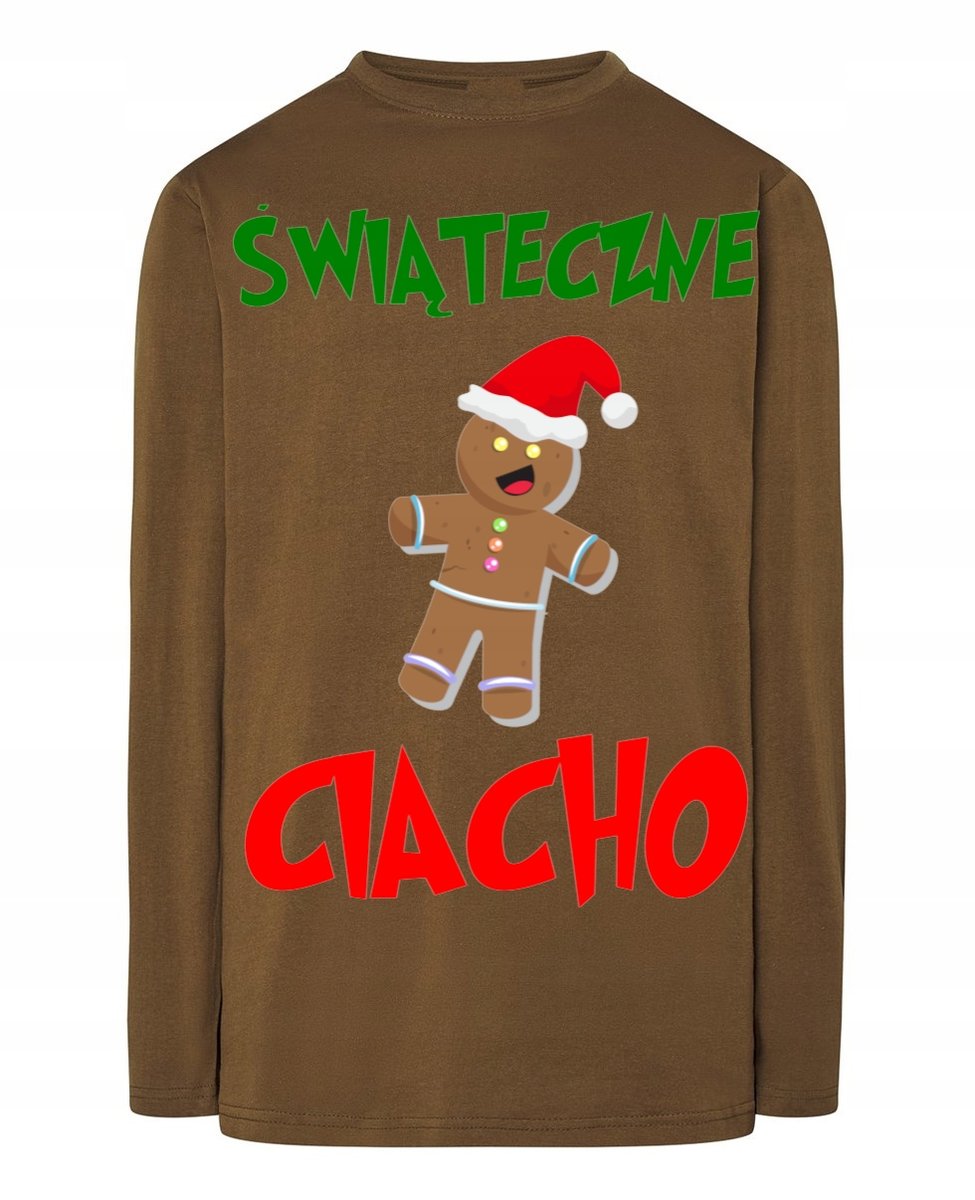 Longsleeve męski Ciastek Świąteczne Ciacho Idealny Prezent r.S