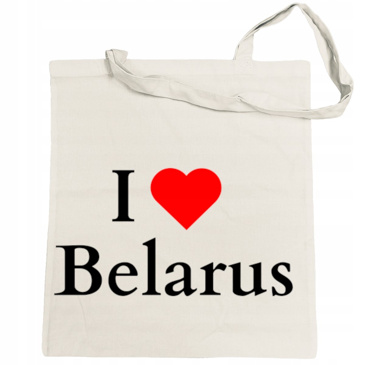 Torba na zakupy nadruk I Love Belarus Kocham Białoruś