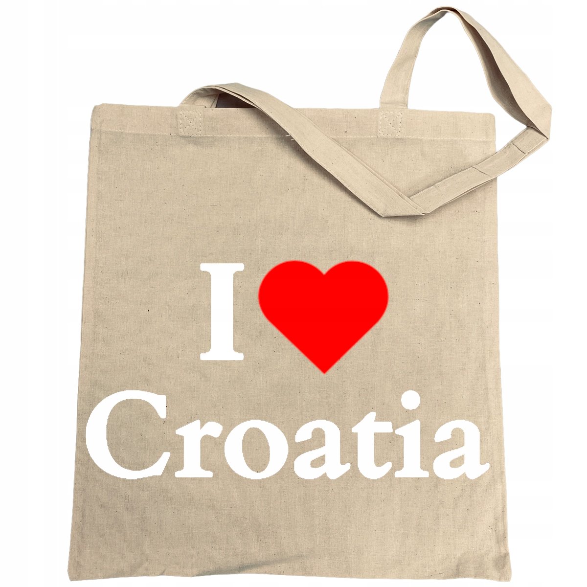 Torba na zakupy nadruk I Love Croatia Kocham Chorwację
