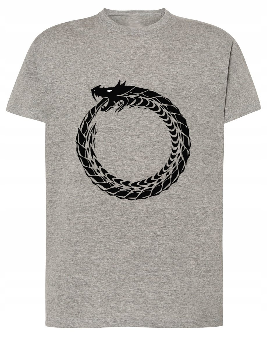 T-Shirt męski nadruk Zwierzę Smok Rozm.3XL