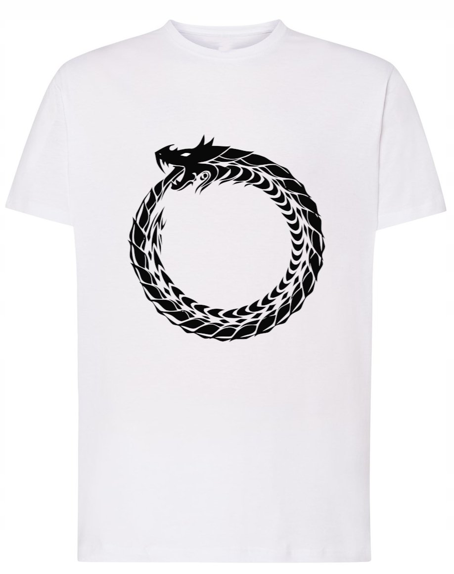 T-Shirt męski nadruk Zwierzę Smok Rozm.L
