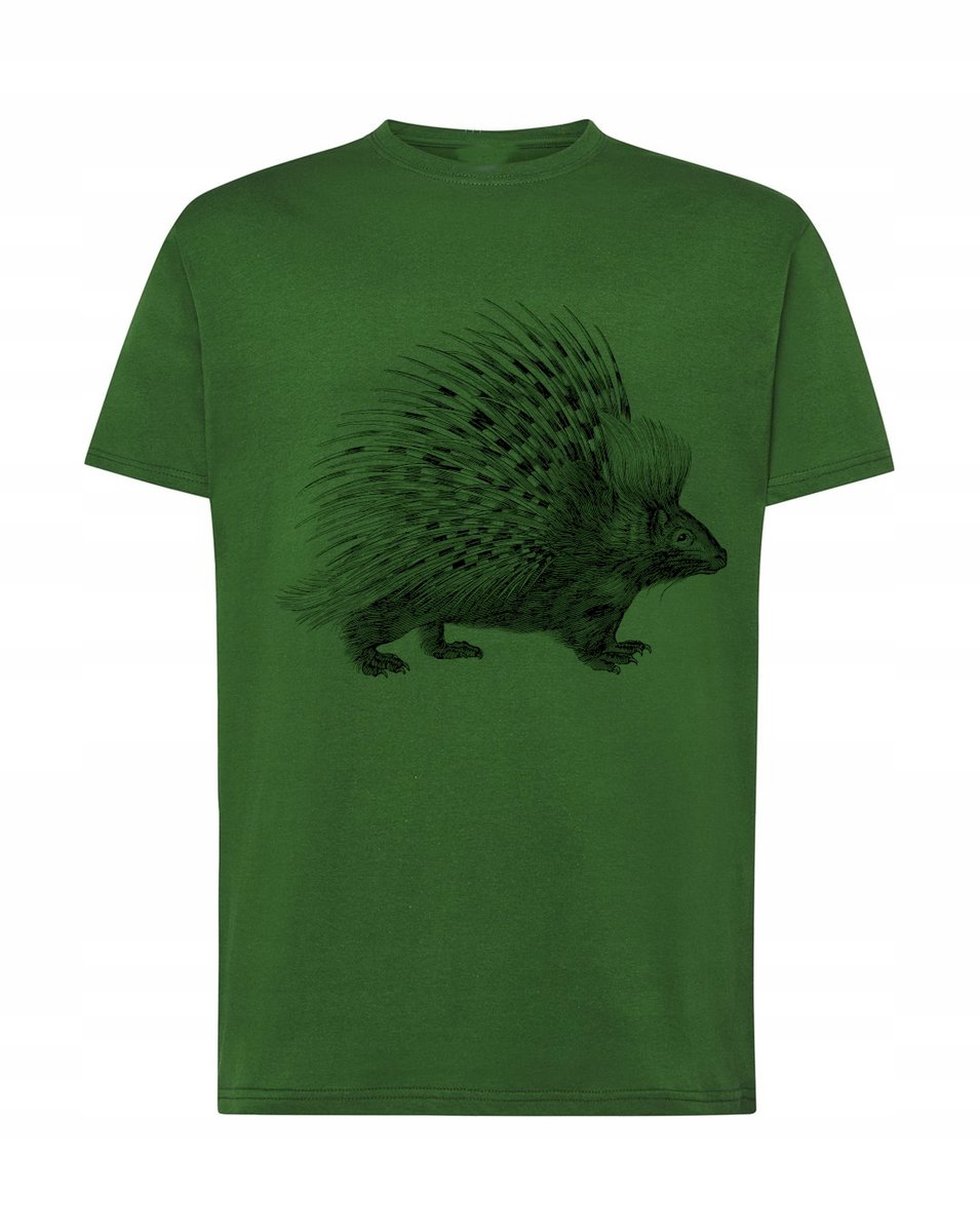 T-Shirt koszulka duży nadruk jeżozwierz r. XS