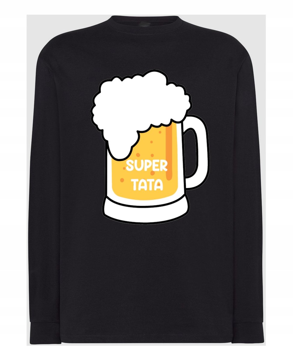 Longsleeve na Dzień Taty Prezent kufel pi_wa Super TATA r.S