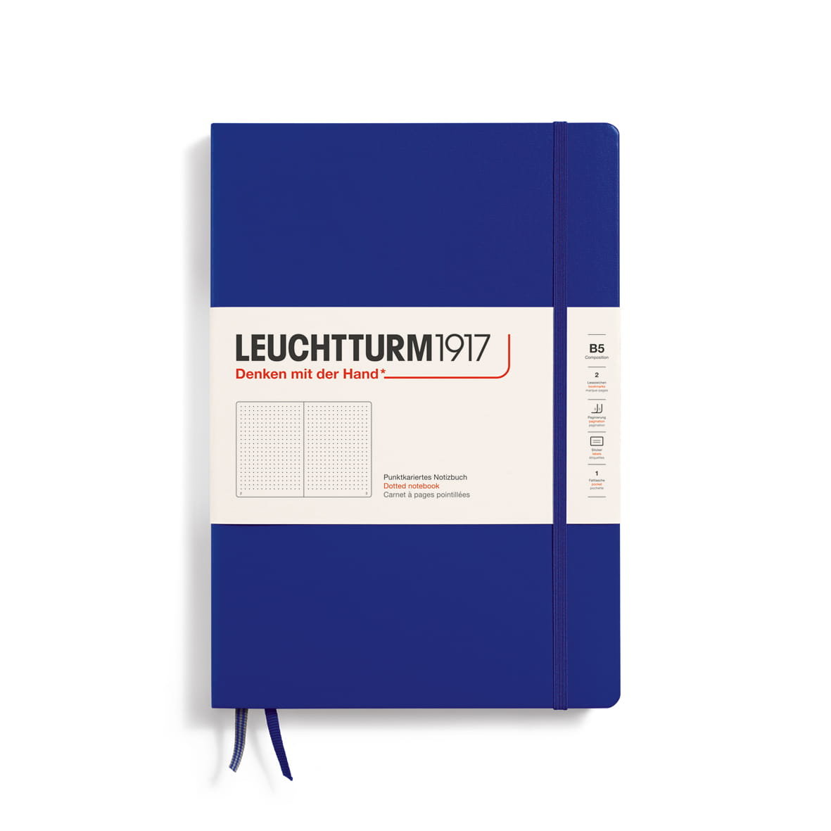 Notatnik Leuchtturm1917 Composition B5, Twarda Oprawa, Kropki, Ink