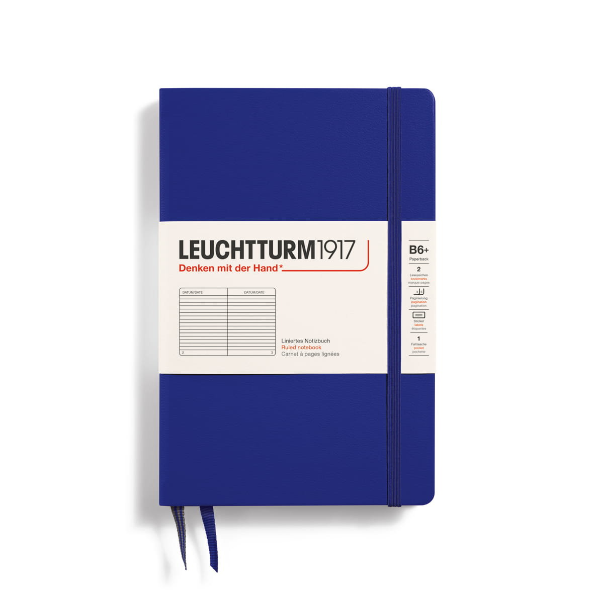 Notatnik Leuchtturm1917 Paperback B6+, Twarda Oprawa, Linie, Ink