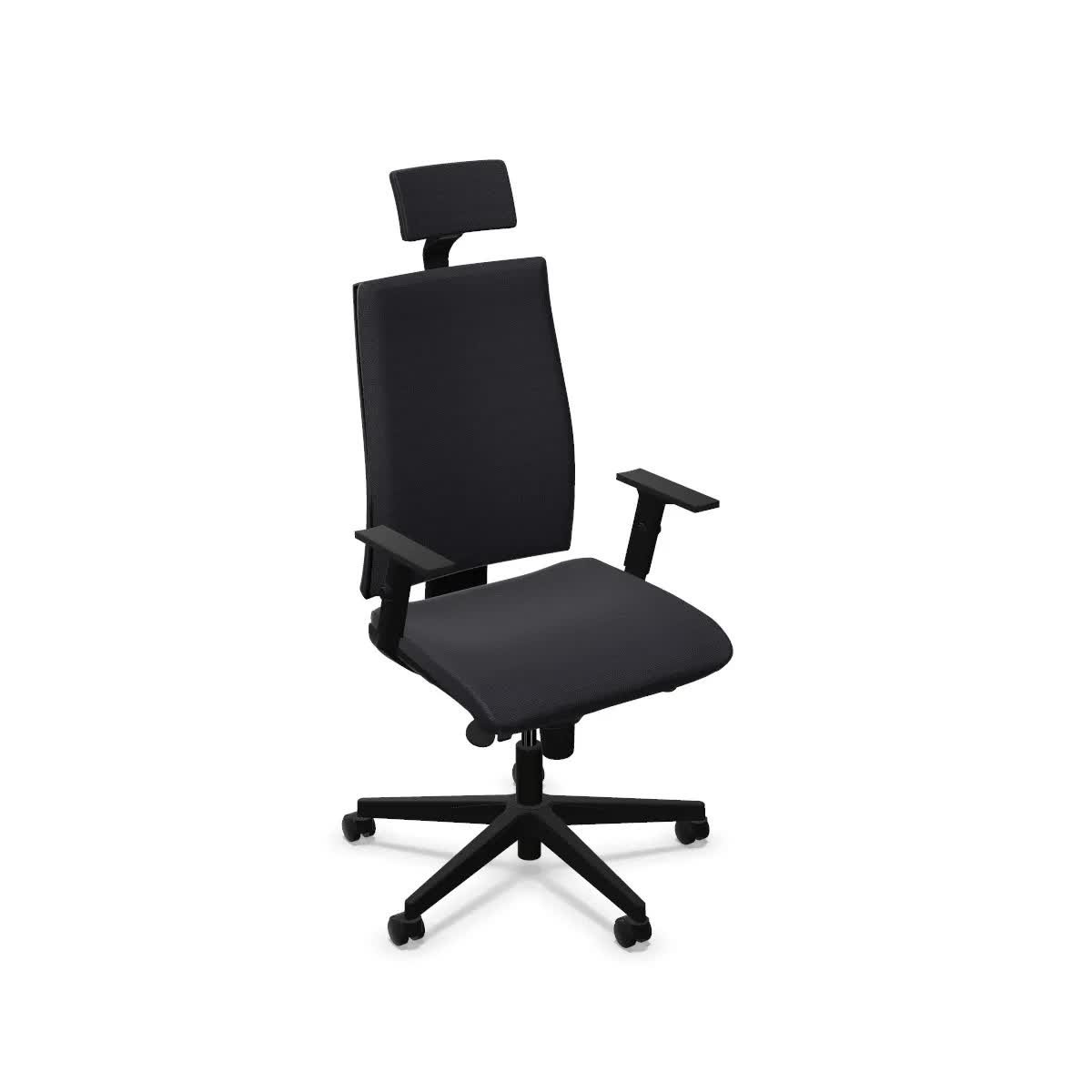 Fotel biurowy INTRATA SM02 grafitowy