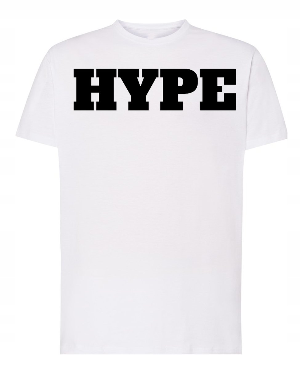 T-Shirt męski Młodzieżowy Napis HYPE r.XS