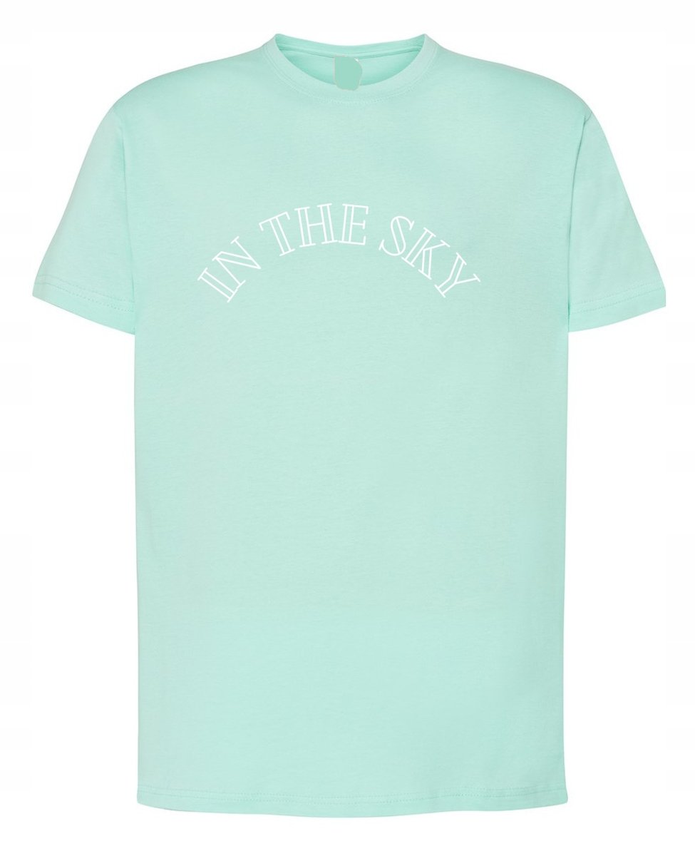T-Shirt męski nadruk napis In the Sky r.XL